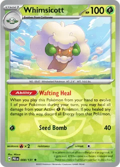 Whimsicott Poke ball Holo 8